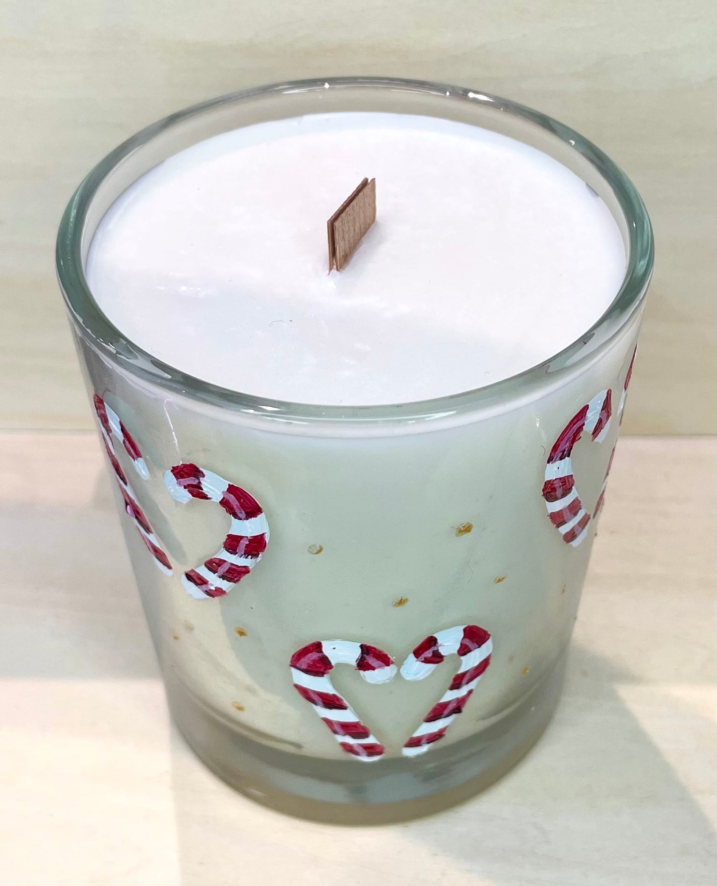 Sweet peppermint frost candle