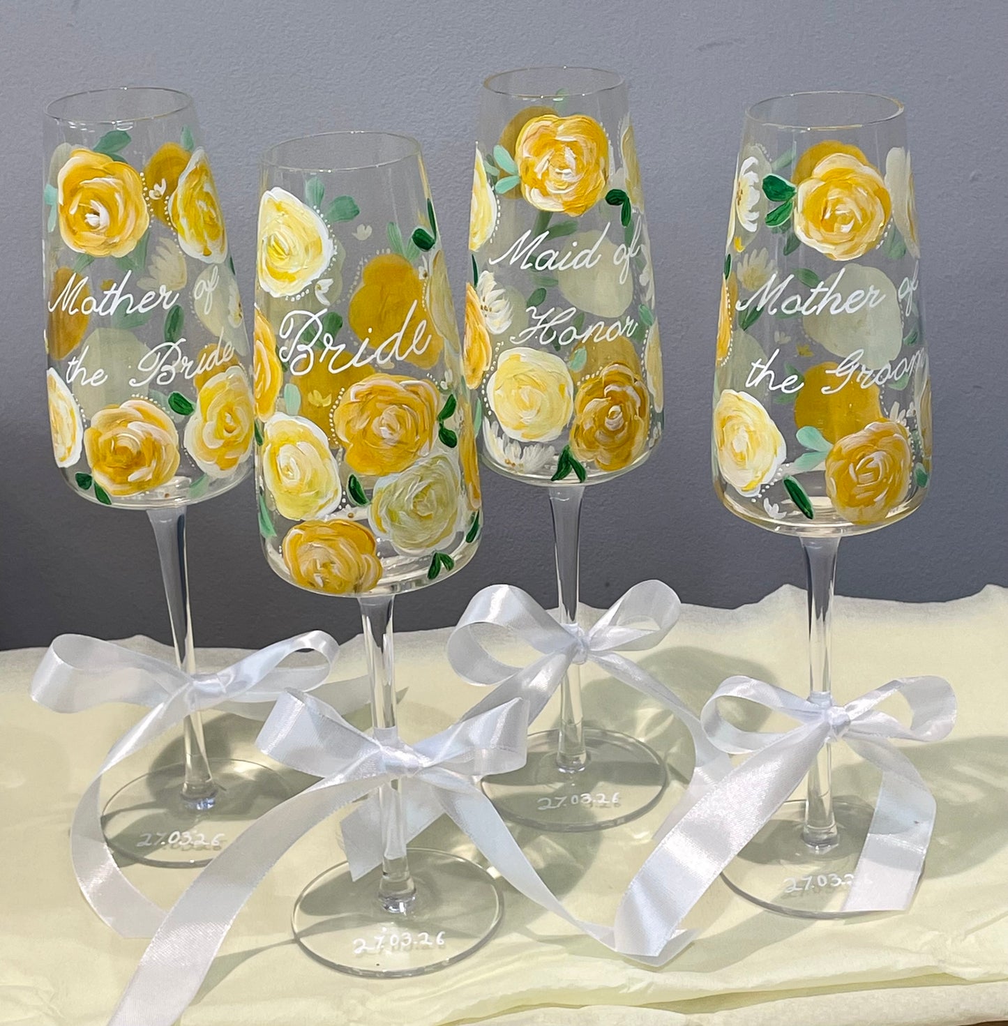 Personalised Champagne flutes